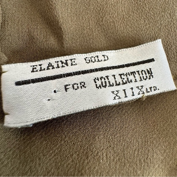 100% Silk Elaine Gold for Collection XIIX Scarf 14โ x 48โ - Picture 2 of 5